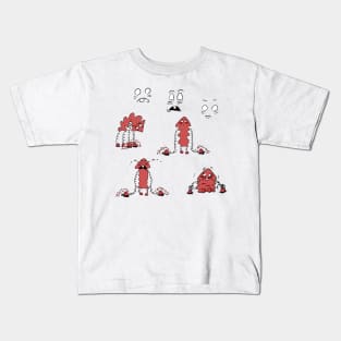 Puck Expression Sheet Kids T-Shirt